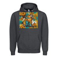 Smoke sunflowers and cowboy boots with cowhide and glitter tumbler Zipper Hoodie - Artiststas