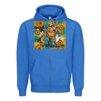 True Royal sunflowers and cowboy boots with cowhide and glitter tumbler Zipper Hoodie - Artiststas