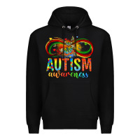 Black autism awareness butterfly infinity symbol Premium Hoodie - LillyAllenDesigns