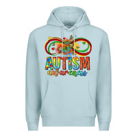 Blue Mist autism awareness butterfly infinity symbol Premium Hoodie - LillyAllenDesigns