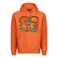 Carrot autism awareness butterfly infinity symbol Premium Hoodie - LillyAllenDesigns