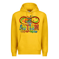 Lemon autism awareness butterfly infinity symbol Premium Hoodie - LillyAllenDesigns