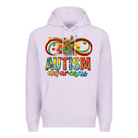 Lilac autism awareness butterfly infinity symbol Premium Hoodie - LillyAllenDesigns