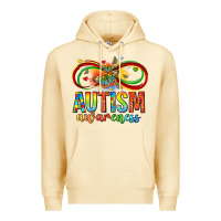 Pina Colada autism awareness butterfly infinity symbol Premium Hoodie - LillyAllenDesigns
