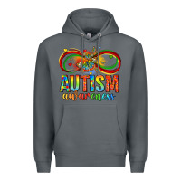 Rock autism awareness butterfly infinity symbol Premium Hoodie - LillyAllenDesigns
