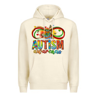 Sandshell autism awareness butterfly infinity symbol Premium Hoodie - LillyAllenDesigns