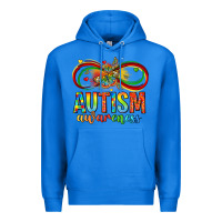 True Royal autism awareness butterfly infinity symbol Premium Hoodie - LillyAllenDesigns