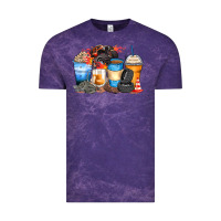 Cloud Purple monster truck coffee cups Vintage Tee - Zillion Design Studio