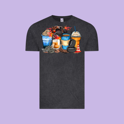 Monster Truck Coffee Cups Vintage Tee Designed By Zillion Design Studio
