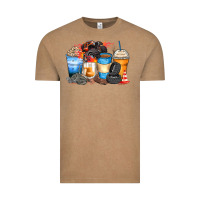 Vintage Coffee monster truck coffee cups Vintage Tee - Zillion Design Studio