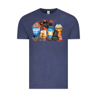 Vintage Denim monster truck coffee cups Vintage Tee - Zillion Design Studio