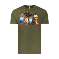 Vintage Olive monster truck coffee cups Vintage Tee - Zillion Design Studio
