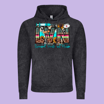 Lvn Licensed Vocational Nurse Vintage Hoodie Designed By Jahusdesignshop