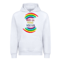 White BURA NA MANO HOLI HAI Urban Hoodie - Bettercallsaul