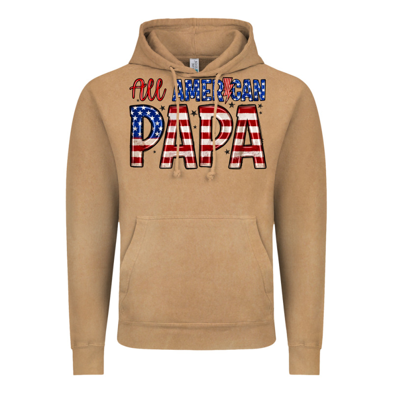 All American Papa Vintage Hoodie by Zillion Design Studio | Teevron