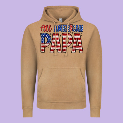 All American Papa Vintage Hoodie Designed By Zillion Design Studio
