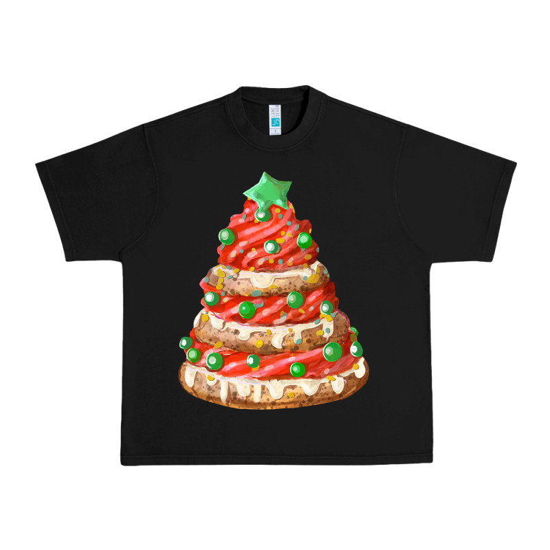 Red Christmas Cookie Cake Fa Element Urban Heavy Tee by FaDigitalArtStudio | Teevron