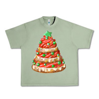 Oil Green red christmas cookie cake fa element Urban Heavy Tee - FaDigitalArtStudio