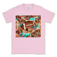 Bubblegum Pink football leopard cowhide Classic Tee - JahusDesignShop