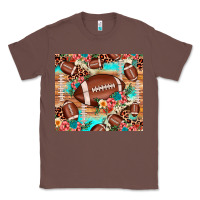 Chestnut football leopard cowhide Classic Tee - JahusDesignShop
