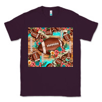 Plum football leopard cowhide Classic Tee - JahusDesignShop