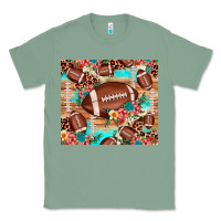 Sage football leopard cowhide Classic Tee - JahusDesignShop