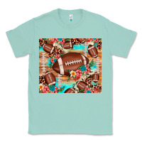 Seafoam football leopard cowhide Classic Tee - JahusDesignShop
