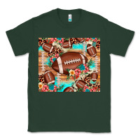 Sports Green football leopard cowhide Classic Tee - JahusDesignShop