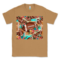Toasted Coconut football leopard cowhide Classic Tee - JahusDesignShop