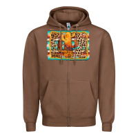 Chestnut cactus western leopard Zipper Hoodie - AdoDesignShop