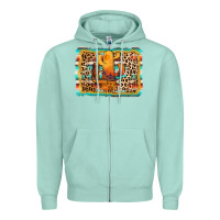 Cactus Western Leopard Zipper Hoodie | Teevron