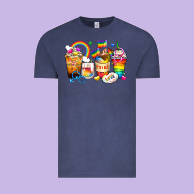 Pride Coffee Cups Vintage Tee Designed By Zillion Design Studio