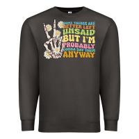 Smoke some things are better left unsaid Premium Sweatshirt - MaliasSmallBusiness