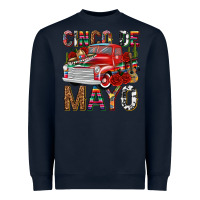 Navy Cinco de Mayo Truck Heavyweight Sweatshirt - texasbilliewilder