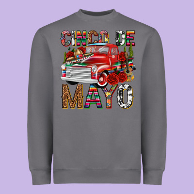 Cinco De Mayo Truck Heavyweight Sweatshirt Designed By Texasbilliewilder
