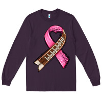 Plum breast cancer sport ribbons Long Sleeve Tee - AdoDesignShop