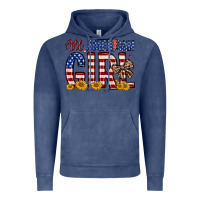 Vintage Denim all american girl Vintage Hoodie - Zillion Design Studio