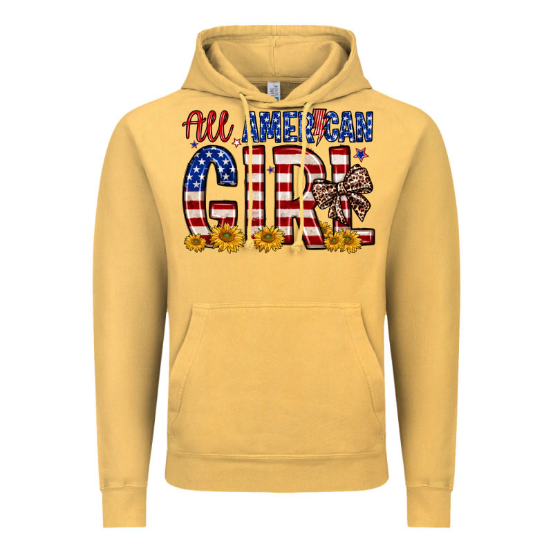 All American Girl Vintage Hoodie by Zillion Design Studio | Teevron