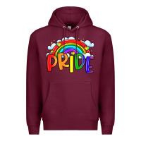Burgundy pride Premium Hoodie - LillyAllenDesigns