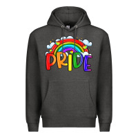 Charcoal Heather pride Premium Hoodie - LillyAllenDesigns