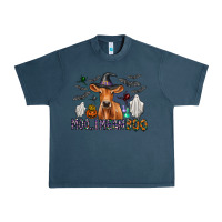 Midnight Navy Moo I Mean Boo Urban Heavy Tee - CowhideDigitalArt