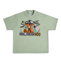 Oil Green Moo I Mean Boo Urban Heavy Tee - CowhideDigitalArt
