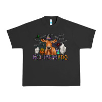 Pigment Black Moo I Mean Boo Urban Heavy Tee - CowhideDigitalArt