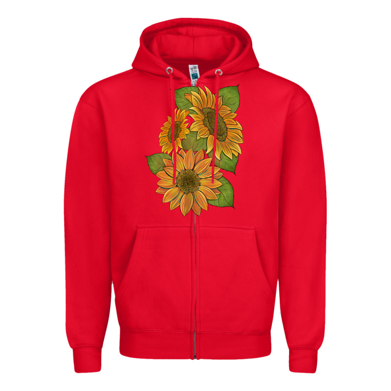 Sunflowers B Zipper Hoodie by Artiststas | Teevron