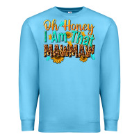 Ocean Blue oh honey i am that mawmaw nca Premium Sweatshirt - NancyCooperArtShop