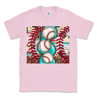 Bubblegum Pink baseball leopard cowhide turquoise Classic Tee - JahusDesignShop