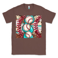 Chestnut baseball leopard cowhide turquoise Classic Tee - JahusDesignShop