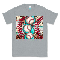 Heather Grey baseball leopard cowhide turquoise Classic Tee - JahusDesignShop