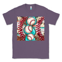 Lavender baseball leopard cowhide turquoise Classic Tee - JahusDesignShop