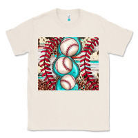 Natural baseball leopard cowhide turquoise Classic Tee - JahusDesignShop